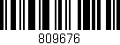 Código de barras (EAN, GTIN, SKU, ISBN): '809676'