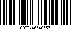 Código de barras (EAN, GTIN, SKU, ISBN): '8097446640657'