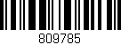 Código de barras (EAN, GTIN, SKU, ISBN): '809785'