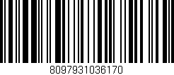 Código de barras (EAN, GTIN, SKU, ISBN): '8097931036170'
