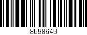 Código de barras (EAN, GTIN, SKU, ISBN): '8098649'