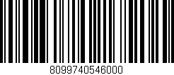 Código de barras (EAN, GTIN, SKU, ISBN): '8099740546000'