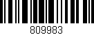 Código de barras (EAN, GTIN, SKU, ISBN): '809983'