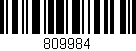 Código de barras (EAN, GTIN, SKU, ISBN): '809984'