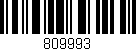 Código de barras (EAN, GTIN, SKU, ISBN): '809993'