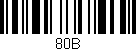 Código de barras (EAN, GTIN, SKU, ISBN): '80B'