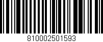 Código de barras (EAN, GTIN, SKU, ISBN): '810002501593'