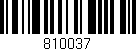 Código de barras (EAN, GTIN, SKU, ISBN): '810037'