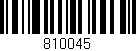 Código de barras (EAN, GTIN, SKU, ISBN): '810045'