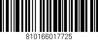 Código de barras (EAN, GTIN, SKU, ISBN): '810166017725'