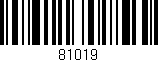Código de barras (EAN, GTIN, SKU, ISBN): '81019'