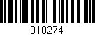 Código de barras (EAN, GTIN, SKU, ISBN): '810274'