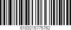 Código de barras (EAN, GTIN, SKU, ISBN): '8103215775762'