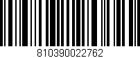 Código de barras (EAN, GTIN, SKU, ISBN): '810390022762'