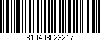 Código de barras (EAN, GTIN, SKU, ISBN): '810408023217'