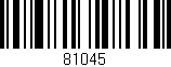 Código de barras (EAN, GTIN, SKU, ISBN): '81045'