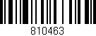 Código de barras (EAN, GTIN, SKU, ISBN): '810463'