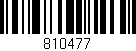 Código de barras (EAN, GTIN, SKU, ISBN): '810477'