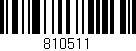 Código de barras (EAN, GTIN, SKU, ISBN): '810511'