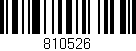 Código de barras (EAN, GTIN, SKU, ISBN): '810526'