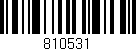 Código de barras (EAN, GTIN, SKU, ISBN): '810531'
