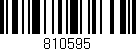 Código de barras (EAN, GTIN, SKU, ISBN): '810595'