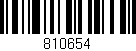 Código de barras (EAN, GTIN, SKU, ISBN): '810654'