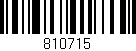 Código de barras (EAN, GTIN, SKU, ISBN): '810715'