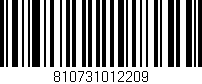 Código de barras (EAN, GTIN, SKU, ISBN): '810731012209'