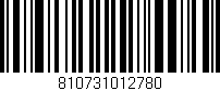 Código de barras (EAN, GTIN, SKU, ISBN): '810731012780'