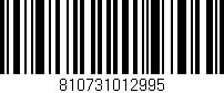 Código de barras (EAN, GTIN, SKU, ISBN): '810731012995'