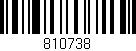 Código de barras (EAN, GTIN, SKU, ISBN): '810738'