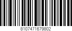 Código de barras (EAN, GTIN, SKU, ISBN): '8107471679802'