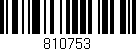 Código de barras (EAN, GTIN, SKU, ISBN): '810753'