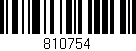Código de barras (EAN, GTIN, SKU, ISBN): '810754'