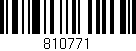 Código de barras (EAN, GTIN, SKU, ISBN): '810771'