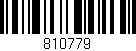 Código de barras (EAN, GTIN, SKU, ISBN): '810779'