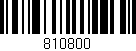 Código de barras (EAN, GTIN, SKU, ISBN): '810800'
