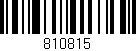 Código de barras (EAN, GTIN, SKU, ISBN): '810815'