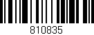 Código de barras (EAN, GTIN, SKU, ISBN): '810835'