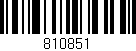 Código de barras (EAN, GTIN, SKU, ISBN): '810851'