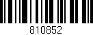 Código de barras (EAN, GTIN, SKU, ISBN): '810852'
