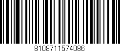 Código de barras (EAN, GTIN, SKU, ISBN): '8108711574086'