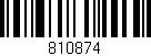 Código de barras (EAN, GTIN, SKU, ISBN): '810874'