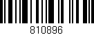 Código de barras (EAN, GTIN, SKU, ISBN): '810896'