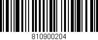 Código de barras (EAN, GTIN, SKU, ISBN): '810900204'