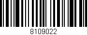 Código de barras (EAN, GTIN, SKU, ISBN): '8109022'
