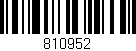Código de barras (EAN, GTIN, SKU, ISBN): '810952'