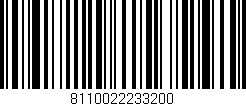 Código de barras (EAN, GTIN, SKU, ISBN): '8110022233200'