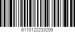 Código de barras (EAN, GTIN, SKU, ISBN): '8110122233209'